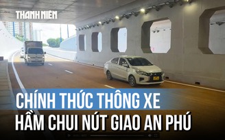 Cận cảnh hầm chui tại nút giao lớn nhất TP.HCM ngày thông xe
