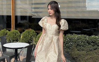 Váy hoa nổi giúp nàng thêm kiêu kỳ trong từng bước đi