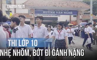 Ngày đầu thi lớp 10 TP.HCM: Nhẹ nhõm, bớt đi một phần gánh nặng