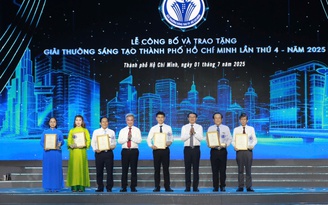 TP.HCM trao Giải thưởng Sáng tạo năm 2025