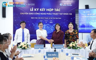 Bệnh viện Mắt Bình Thuận ký kết hợp tác cùng Viện Thị giác Hải Yến 