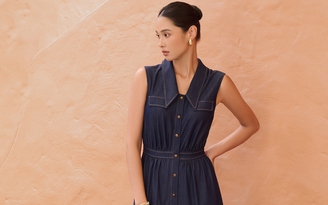 Váy denim, điểm nhấn trang nhã cho phong cách mùa này