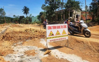 Dự án đường liên kết vùng miền Trung tắc vì vướng mặt bằng