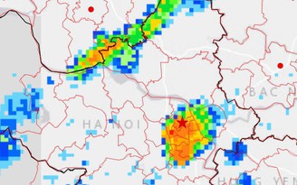 Hà Nội mưa lớn, chiều nay nguy cơ ngập lụt nhiều tuyến phố
