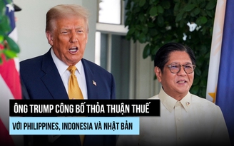 Ông Trump công bố mức thuế quan với Philippines, Indonesia, Nhật Bản