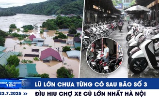 Xem nhanh 12h: Lũ lớn chưa từng có sau bão số 3 | Đìu hiu chợ xe cũ lớn nhất Hà Nội