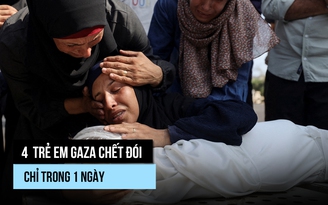 Gaza đói: Trẻ em chết, bác sĩ ngất xỉu trong thảm cảnh thiếu ăn