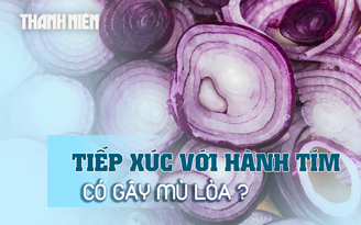 Tiếp xúc nhiều với hành tím có gây mù lòa?