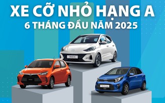 Xe cỡ nhỏ hạng A 'hết thời', sức mua giảm mạnh trong nửa đầu năm 2025