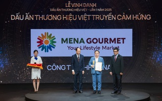 Mena Gourmet nhận giải 'Dấu ấn thương hiệu Việt truyền cảm hứng'