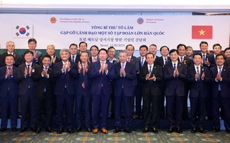 Tổng Bí thư Tô Lâm gặp lãnh đạo doanh nghiệp Hàn Quốc