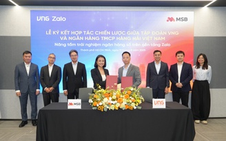 VNG và MSB hợp tác triển khai dịch vụ tài chính số trên Zalo