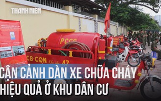 Mô hình xe chữa cháy lưu động tiếp cận từng ngõ hẻm ở TP.HCM