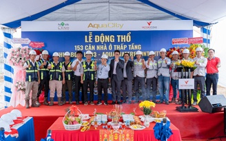 Khởi công khu nhà LB02-LB03 tại Aqua Waterfront City, cột mốc hợp tác giữa Novaland và VictoryCons