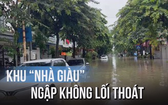 Dùng bao cát bảo vệ trụ ATM ở 'khu nhà giàu' Hà Nội