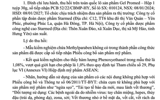 Thu hồi toàn quốc Gel Promed bôi mụn trứng cá, ngừa sẹo