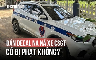 Dán decal 'cuộc sống cô đơn' na ná xe CSGT: Có bị phạt không?