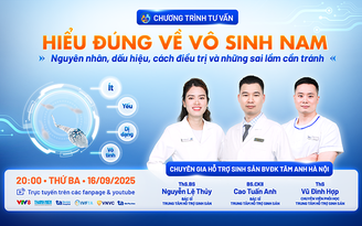 Vô sinh nam: Đừng bỏ lỡ ‘thời điểm vàng’ để điều trị hiệu quả