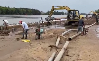 Cà Mau: Chủ đầu tư lý giải việc ngưng thi công bờ kè Bia Ấn loát Nam bộ