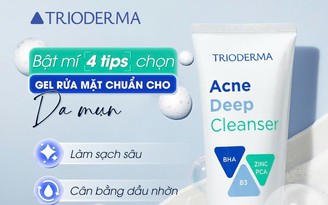 Review sữa rửa mặt Trioderma Acne Deep Cleanser có giúp sạch sâu, hỗ trợ giảm mụn?