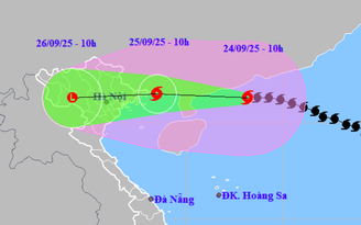 Bão số 9 đi vào miền Bắc, những tỉnh nào sẽ gió mạnh, mưa lớn?
