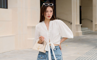 'Cặp đôi vàng' của nàng công sở là áo sơ mi trắng và chân váy