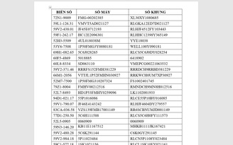 Công an TP.HCM tìm chủ sở hữu 81 phương tiện quá hạn tạm giữ