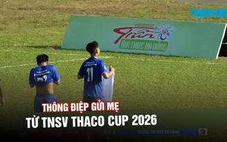 Ghi bàn trận ra quân, tiền đạo miền Trung gửi thông điệp xúc động: ‘Cố lên mẹ yêu, con yêu mẹ’