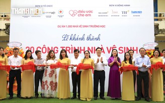 Học sinh Quảng Ngãi đón nhận niềm vui từ 20 công trình  trị giá 1,2 tỉ đồng