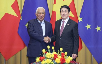 Chủ tịch nước Lương Cường chủ trì lễ đón chính thức Chủ tịch Hội đồng châu Âu