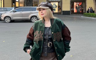 Điểm chạm trẻ trung cùng với áo bomber cá tính