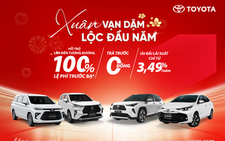 Toyota tung ưu đãi lớn tháng 1: Tri ân khách hàng, chào mừng năm mới