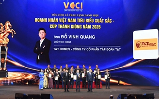 Phó chủ tịch T&T Group Đỗ Vinh Quang nhận Cúp Thánh Gióng 2026 Phó chủ tịch T&T Group Đỗ Vinh Quang nhận Cúp Thánh Gióng 2026