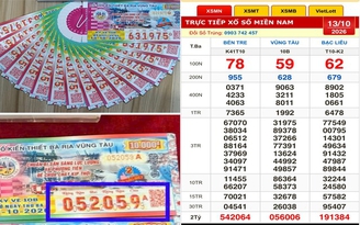 Xổ số miền Nam ngày 13 tháng 10: Trúng đài Vũng Tàu, nhận chuyển khoản ngay Xổ số miền Nam ngày 13 tháng 10: Trúng đài Vũng Tàu, nhận chuyển khoản ngay
