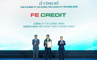 FE CREDIT ba năm liền dẫn đầu Top 5 Công ty tài chính tiêu dùng uy tín