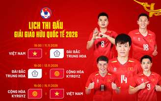 VFF công bố nóng lịch thi đấu đội tuyển Việt Nam gặp Đài Loan và Kyrgyzstan: Giờ đẹp, xem kênh nào?
