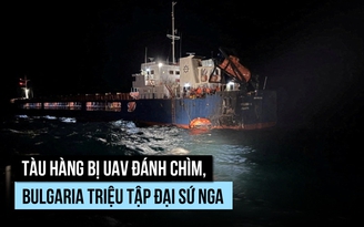UAV đánh đắm tàu hàng biển Đen, Bulgaria triệu tập đại sứ Nga