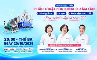 Phẫu thuật phụ khoa ít xâm lấn: Không đau, ít sẹo, phục hồi nhanh Phẫu thuật phụ khoa ít xâm lấn: Không đau, ít sẹo, phục hồi nhanh
