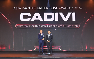 CADIVI được vinh danh ‘Doanh nghiệp xuất sắc châu Á’ 2026