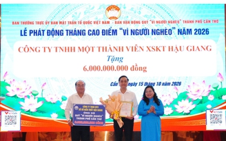 Xổ số kiến thiết Hậu Giang ủng hộ an sinh xã hội hơn 21 tỉ đồng