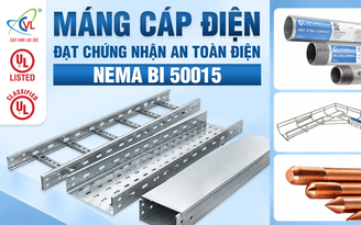 Máng cáp điện NEMA BI 50015 và chuỗi vật tư MEP đạt UL Listed