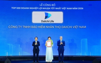 Daiichi Life Việt Nam tiếp tục vinh danh trong Top 500 doanh nghiệp lợi nhuận tốt nhất
