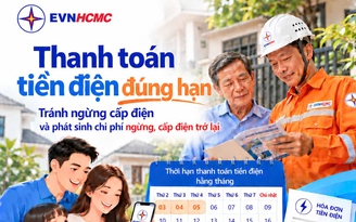 EVNHCMC ban hành đơn giá ngừng, cấp điện trở lại