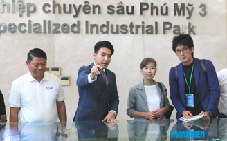 Đại biểu các thành phố đối tác kinh tế khảo sát KCN chuyên sâu Phú Mỹ 3