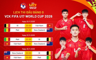 Lịch thi đấu U.17 Việt Nam mới nhất tại U.17 World Cup: Chưa có bản quyền truyền hình tại Việt Nam