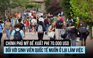 Mỹ đề xuất áp phí 70.000 USD lên sinh viên quốc tế ở lại làm việc