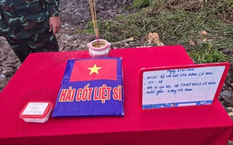 Cà Mau tìm thấy thêm hài cốt liệt sĩ tại nghĩa trang tạm