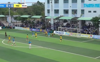Highlight Trường ĐH Đồng Tháp (DTHU) 3-0 Trường ĐH Tây Đô (TDU): Sức mạnh chủ nhà