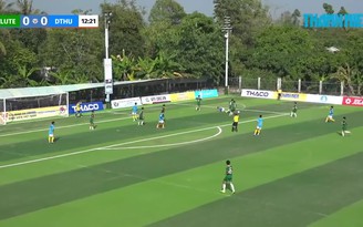 Highlight Trường ĐH Sư phạm Kỹ thuật Vĩnh Long (VLUTE) 0-1 Trường ĐH Đồng Tháp (DTHU): Nỗ lực được đền đáp