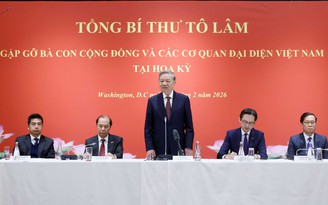 Tổng Bí thư Tô Lâm gặp gỡ bà con cộng đồng người Việt Nam tại Mỹ